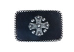 Rectangle Leather Cross