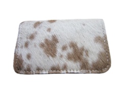White Brown Cowhide Business