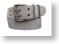 Distressed White Two Prong Leather Belt - Alt