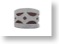 Distressed White Semi-Circle Rhombus Leather Bracelet - Alt